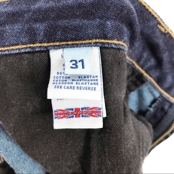 HUDSON Kent Skinny Slim Jeans Devonshire Dark Wash Size 31 - Picture 7 of 10